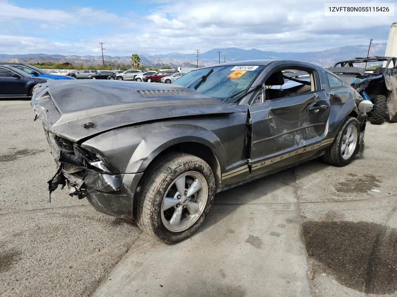 2005 Ford Mustang VIN 1ZVFT80N055115426 фото 1