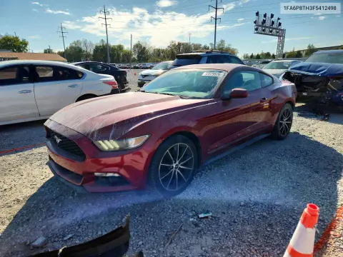 1FA6P8TH3F5412498 — 2015 Ford Mustang, Задняя часть, фото до ремонта
