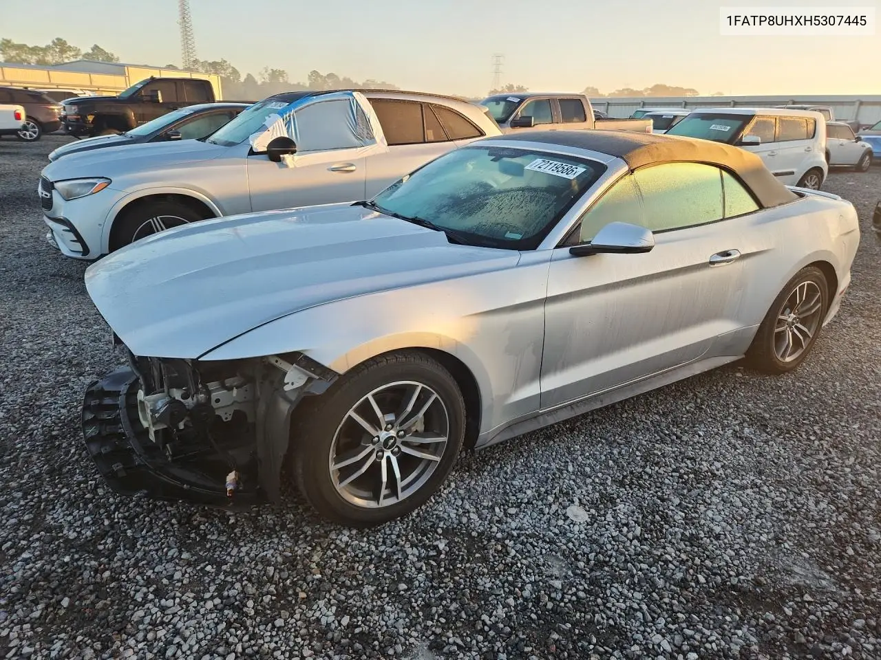 2017 Ford Mustang VIN 1FATP8UHXH5307445 фото 1