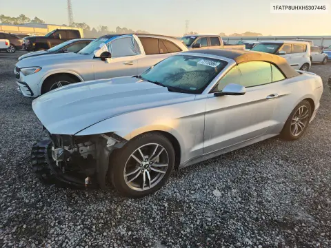1FATP8UHXH5307445 — 2017 Ford Mustang, Передняя часть, фото до ремонта