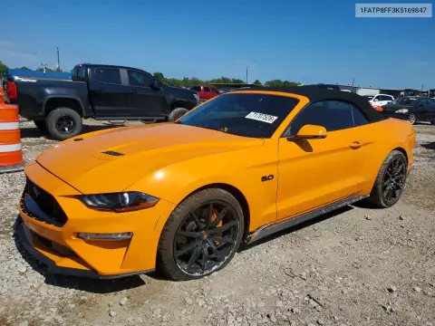 1FATP8FF3K5169847 — 2019 Ford Mustang, Передняя часть, фото до ремонта