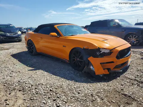 1FATP8FF3K5169847 — 2019 Ford Mustang, фото 4 с аукциона Copart 15.10.2026, Передняя часть