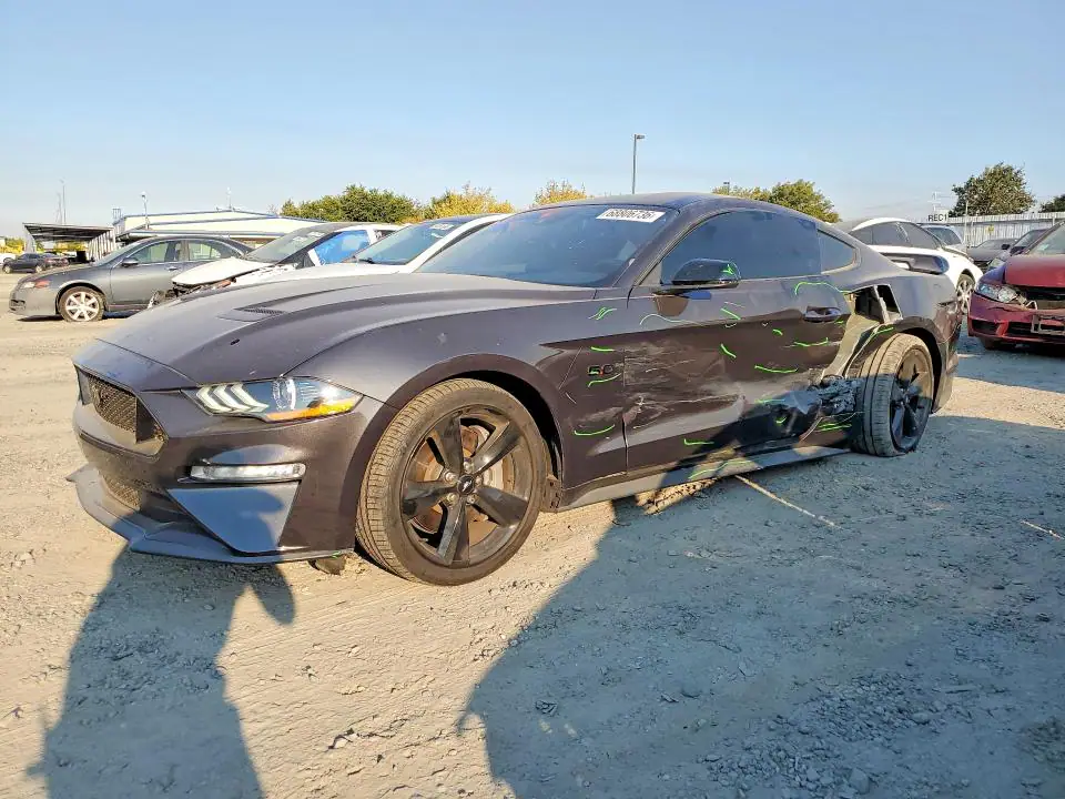 1FA6P8CF3N5123411 Ford Mustang 2022 — повреждение Боковая часть, фото до ремонта