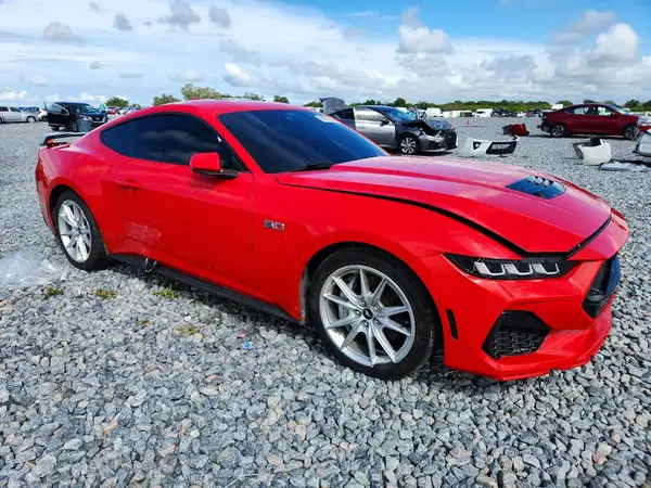1FA6P8CF5R5400386 — 2024 Ford Mustang, фото 4 с аукциона Copart, Передняя часть