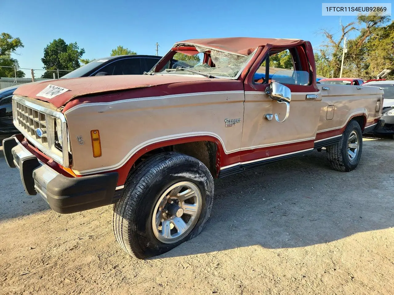 1984 Ford Ranger VIN 1FTCR11S4EUB92869 фото 1