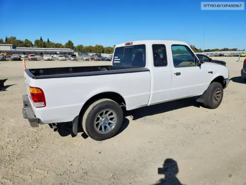 1999 Ford Ranger Super Cab VIN 1FTYR14V1XPA92967 фото 3