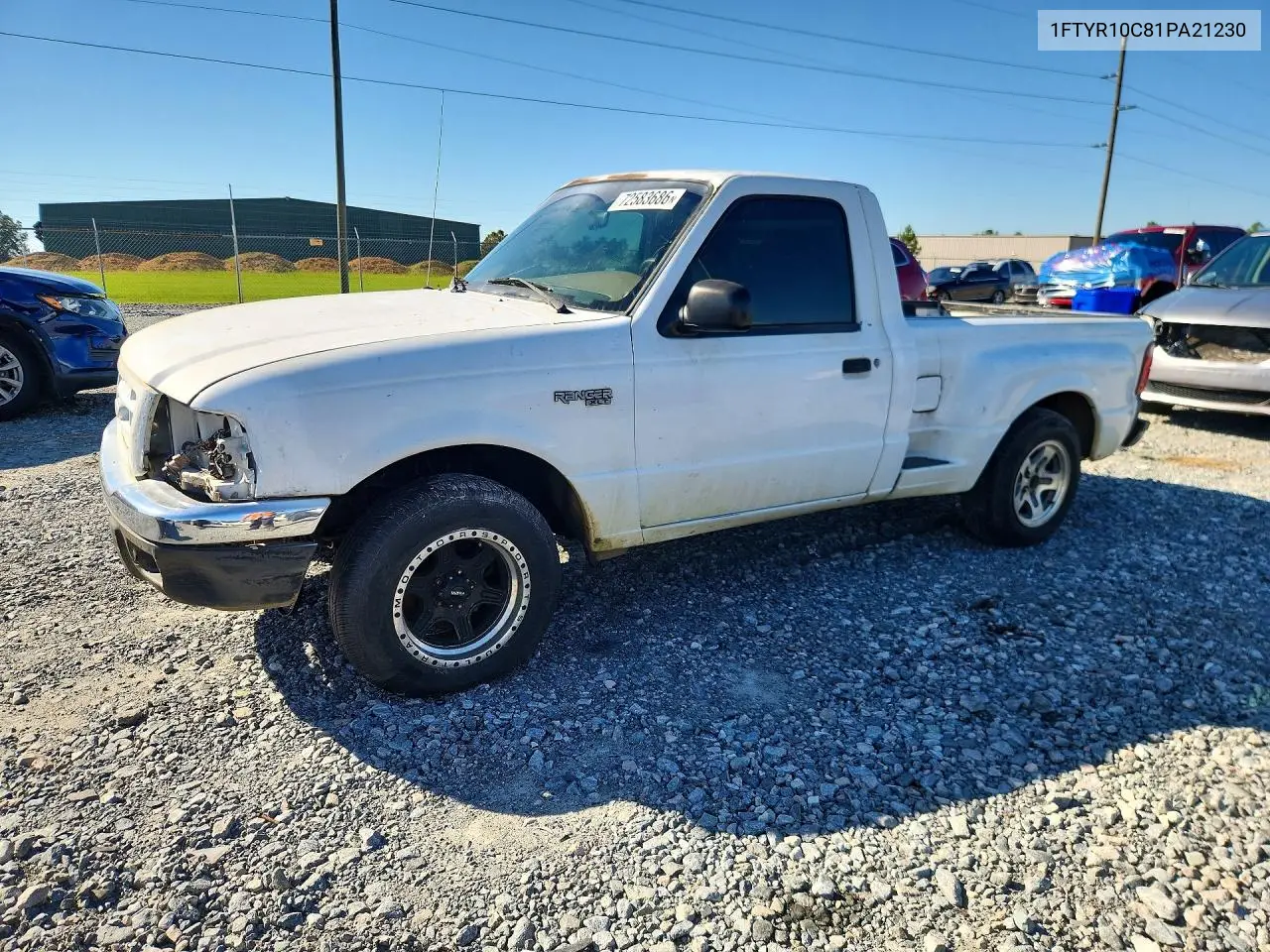 2001 Ford Ranger VIN 1FTYR10C81PA21230 фото 1