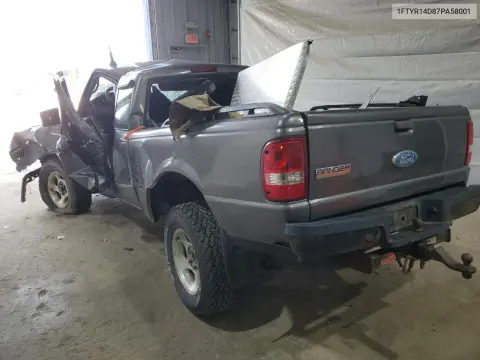 2007 Ford Ranger Super Cab VIN 1FTYR14D87PA58001 фото 2