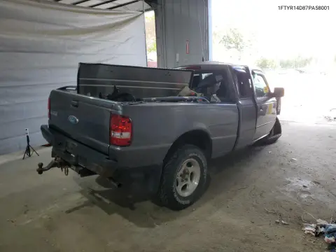 2007 Ford Ranger Super Cab VIN 1FTYR14D87PA58001 фото 3