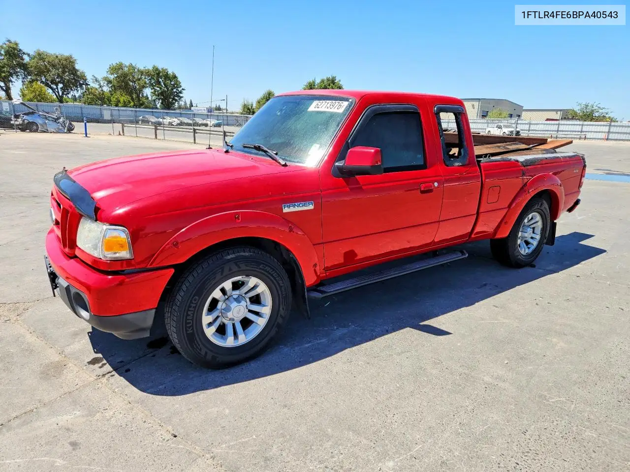 2011 Ford Ranger Super Cab VIN 1FTLR4FE6BPA40543 фото 1