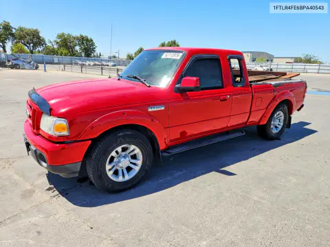 1FTLR4FE6BPA40543 — 2011 Ford Ranger, Пожар, фото до ремонта