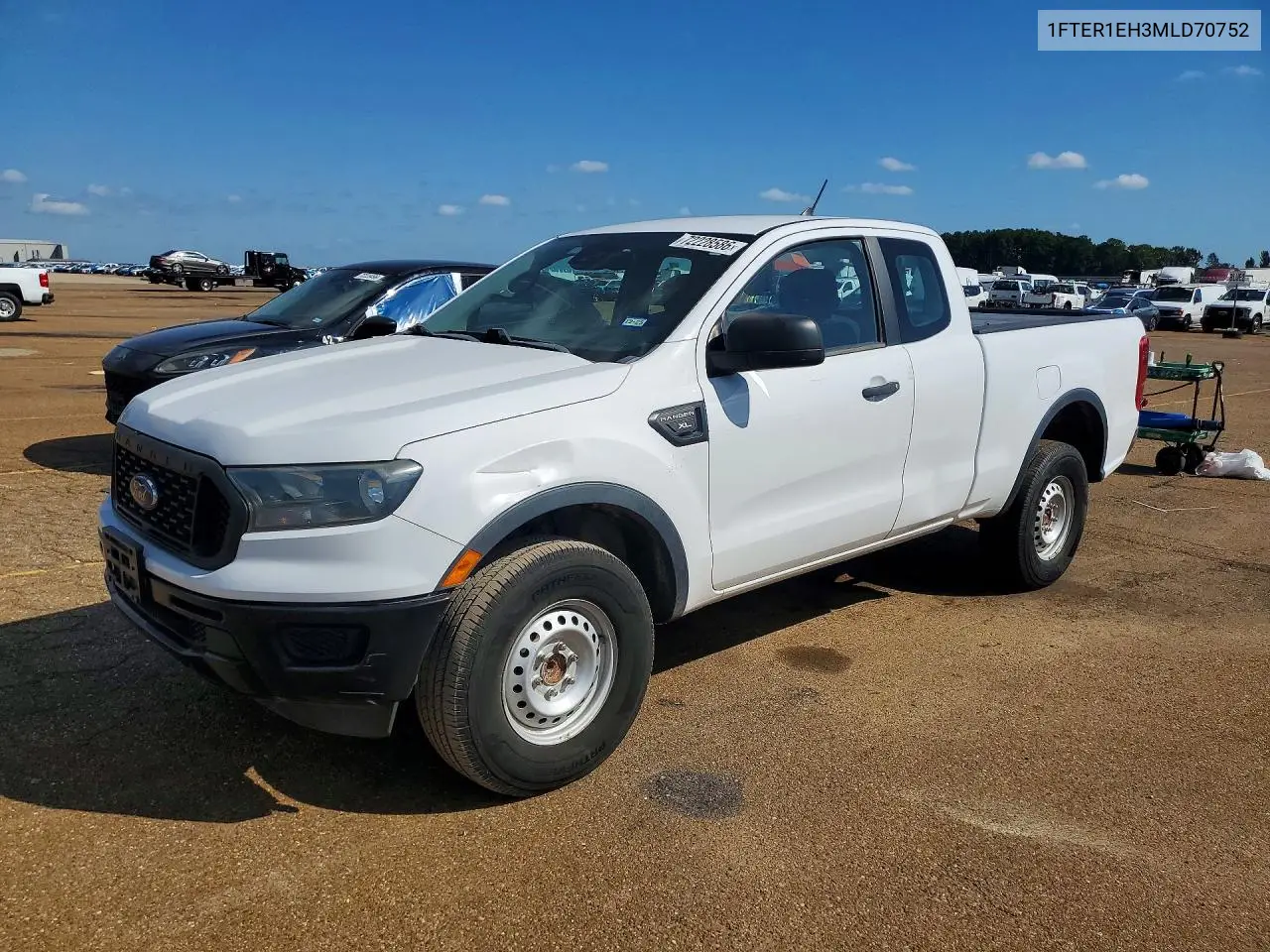 2021 Ford Ranger Xl VIN 1FTER1EH3MLD70752 фото 1