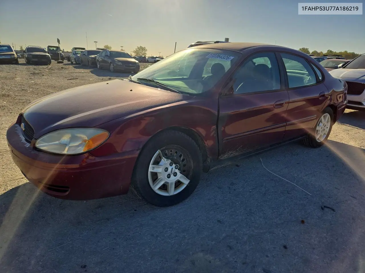 2007 Ford Taurus Se VIN 1FAHP53U77A186219 фото 1