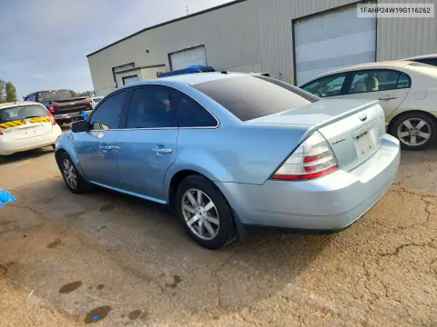 1FAHP24W19G116262 — 2009 Ford Taurus, фото 2 с аукциона Copart, Передняя часть
