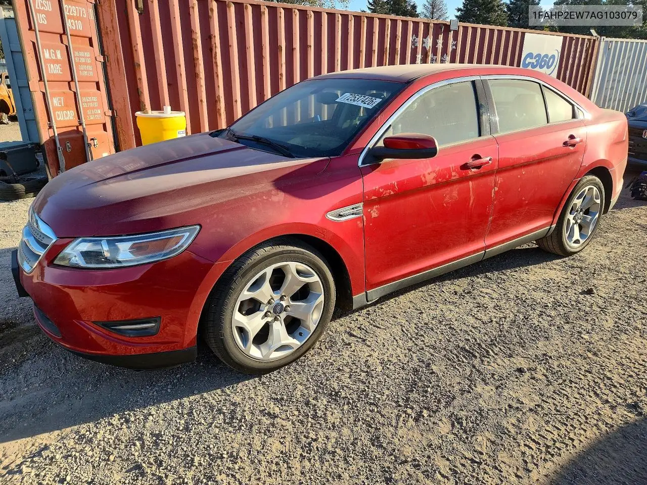 1FAHP2EW7AG103079 Ford Taurus 2010 — повреждение Верхняя часть / Крыша, фото до ремонта