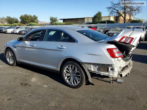 2014 Ford Taurus Limited VIN 1FAHP2F82EG104596 фото 2