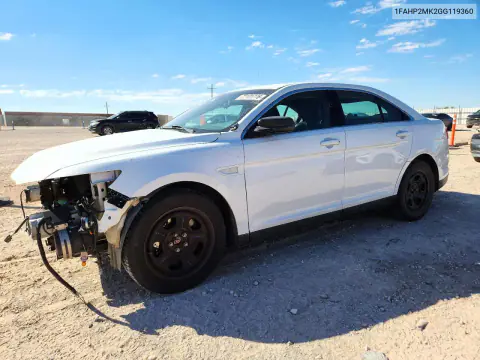 1FAHP2MK2GG119360 — 2016 Ford Taurus, Передняя часть, фото до ремонта
