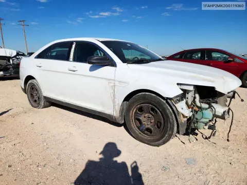 2016 Ford Taurus Police Interceptor VIN 1FAHP2MK2GG119360 фото 4