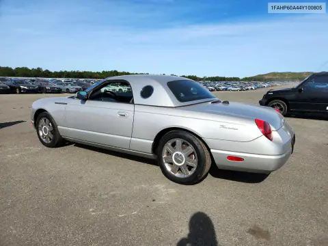 2004 Ford Thunderbird VIN 1FAHP60A44Y100805 фото 2