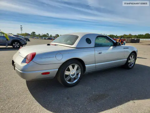 2004 Ford Thunderbird VIN 1FAHP60A44Y100805 фото 3