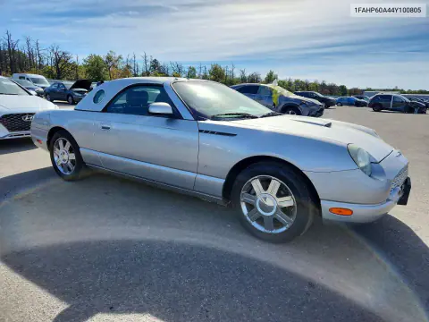 2004 Ford Thunderbird VIN 1FAHP60A44Y100805 фото 4