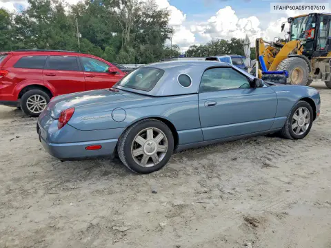 2005 Ford Thunderbird VIN 1FAHP60A05Y107610 фото 3