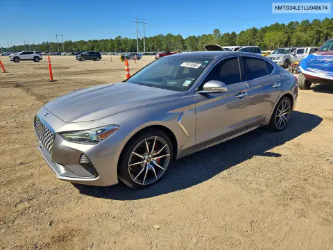 KMTG34LE1LU048674 — 2020 Genesis G70, Мелкие вмятины и царапины, фото до ремонта