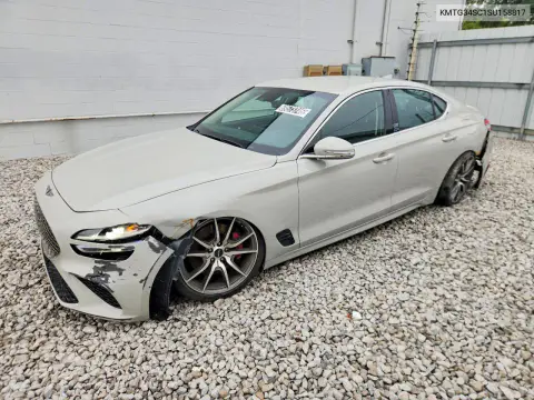 KMTG34SC1SU158817 — 2025 Genesis G70, Передняя часть, фото до ремонта
