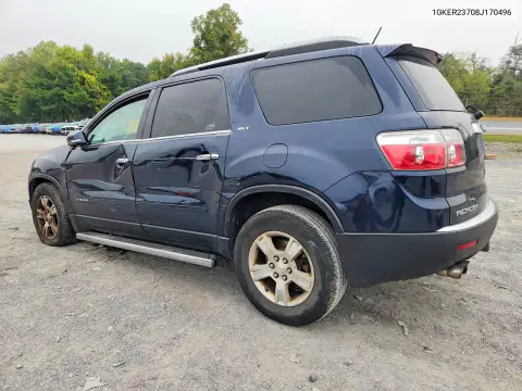 2008 GMC Acadia Slt-1 VIN 1GKER23708J170496 фото 2