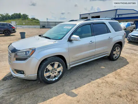 1GKKVTKDXEJ307385 — 2014 GMC Acadia, Пожар, фото до ремонта