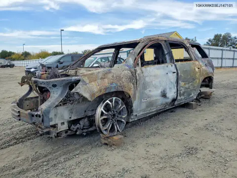 1GKKRRKD3EJ147101 — 2014 GMC Acadia, Вандализм, фото до ремонта