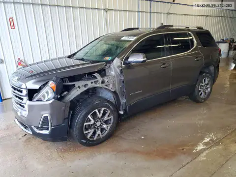 1GKKNRLS9LZ124283 — 2020 GMC Acadia, Передняя часть, фото до ремонта