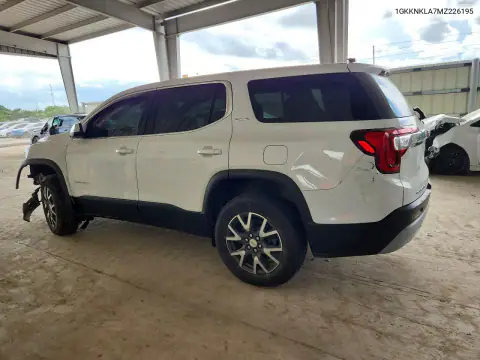 1GKKNKLA7MZ226195 — 2021 GMC Acadia, фото 2 с аукциона Copart, Передняя часть