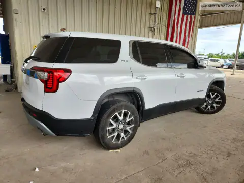 1GKKNKLA7MZ226195 — 2021 GMC Acadia, фото 3 с аукциона Copart, Передняя часть