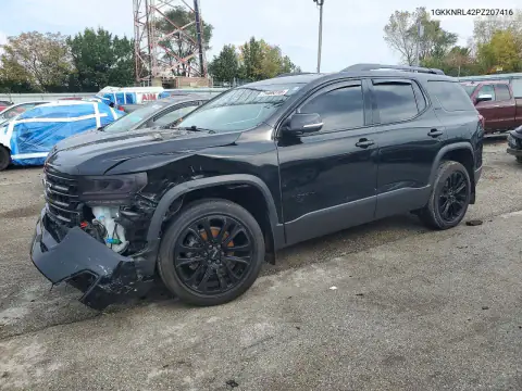 1GKKNRL42PZ207416 — 2023 GMC Acadia, Передняя часть, фото до ремонта