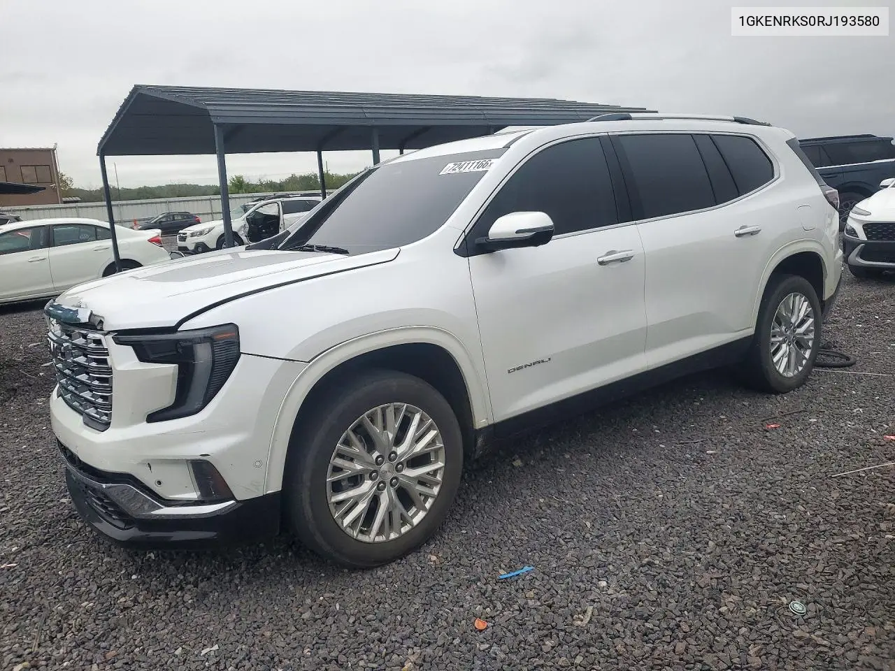 1GKENRKS0RJ193580 GMC Acadia 2024 — повреждение Передняя часть, фото до ремонта
