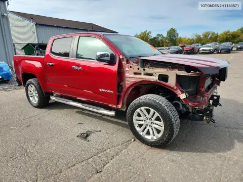 2017 GMC Canyon Slt VIN 1GTG6DEN2H1163571 фото 4