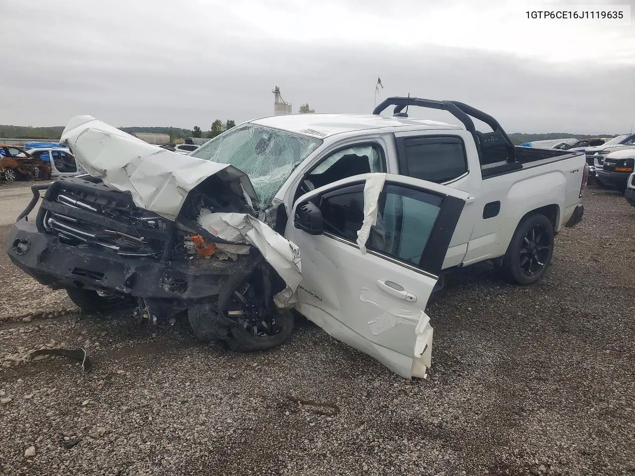 1GTP6CE16J1119635 GMC Canyon 2018 — повреждение Передняя часть, фото до ремонта