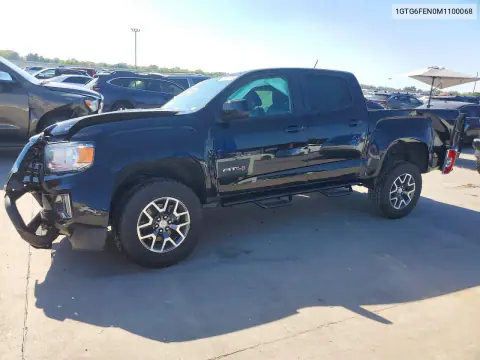 1GTG6FEN0M1100068 — 2021 GMC Canyon, Передняя часть, фото до ремонта