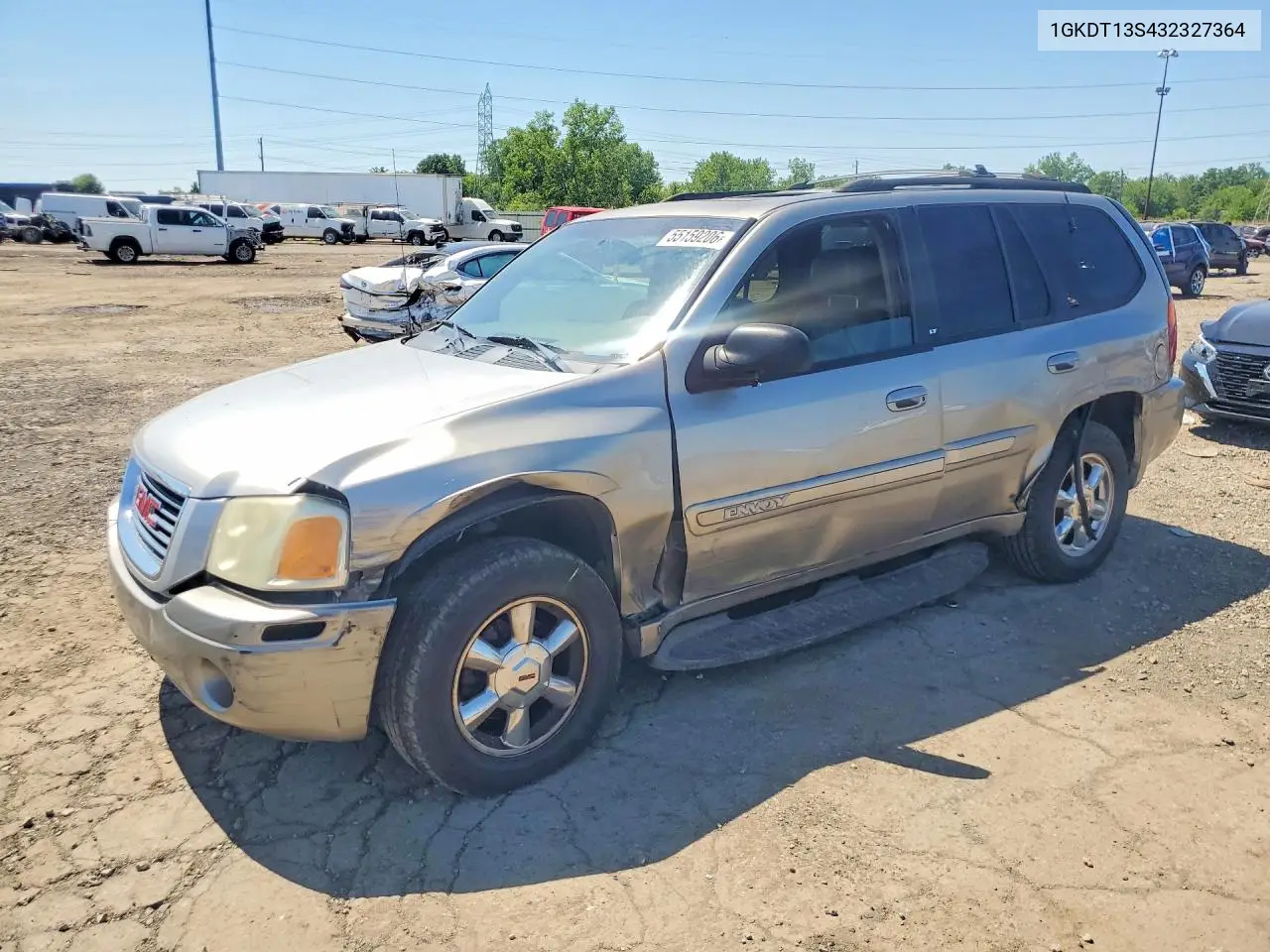 1GKDT13S432327364 GMC Envoy 2003 — повреждение Сторона, фото до ремонта