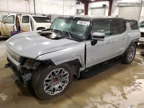 1GKB0RDC5SU104212 — 2025 GMC Hummer EV, Передняя часть, фото до ремонта