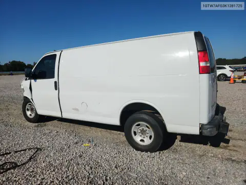1GTW7AFG3K1281725 — 2019 GMC Savana, фото 2 с аукциона Copart, Передняя часть