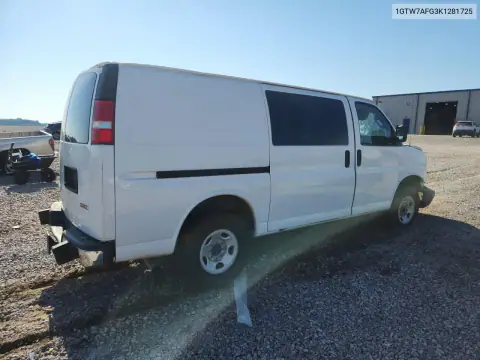 1GTW7AFG3K1281725 — 2019 GMC Savana, фото 3 с аукциона Copart, Передняя часть