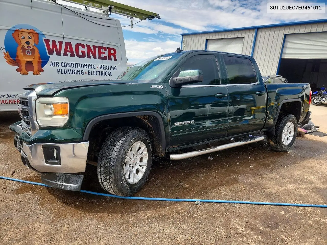 3GTU2UEC7EG461012 GMC Sierra 2014 — повреждение Задняя часть, фото до ремонта