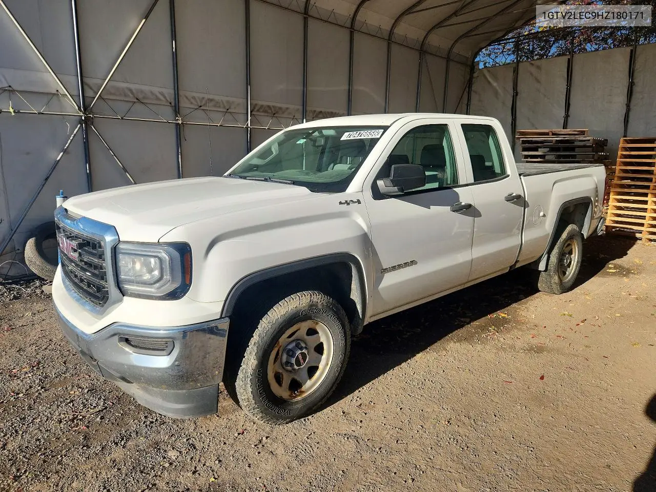 2017 GMC Sierra K1500 VIN 1GTV2LEC9HZ180171 фото 1