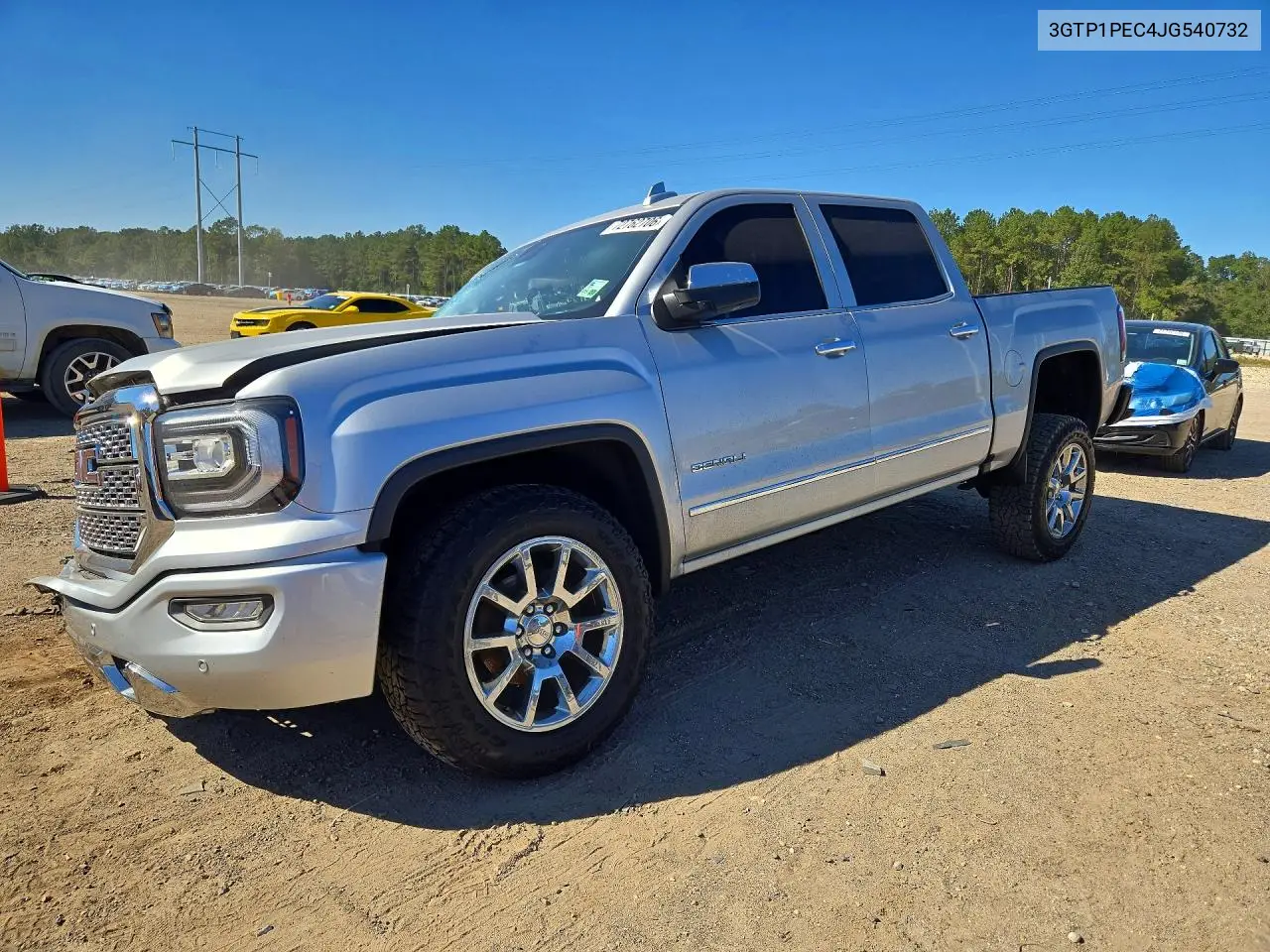 3GTP1PEC4JG540732 GMC Sierra 2018 — повреждение Передняя часть, фото до ремонта