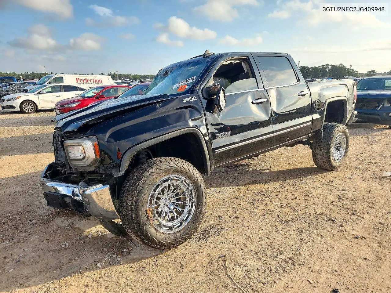 3GTU2NEC2JG409948 GMC Sierra 2018 — повреждение Передняя часть, фото до ремонта