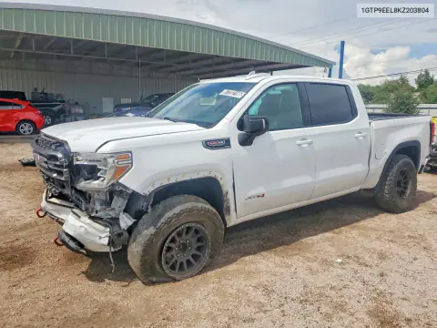 1GTP9EEL8KZ203804 — 2019 GMC Sierra, Передняя часть, фото до ремонта