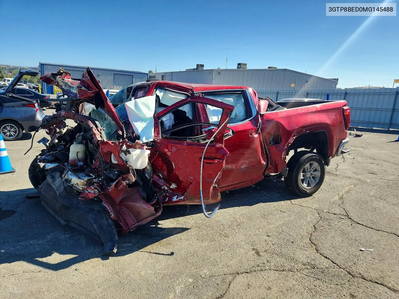 3GTP8BED0MG145488 GMC Sierra 2021 — повреждение Передняя часть, фото до ремонта