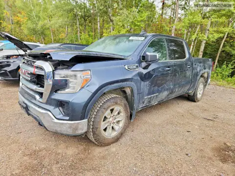 1GTU9BED1NZ174628 — 2022 GMC Sierra, Передняя часть, фото до ремонта